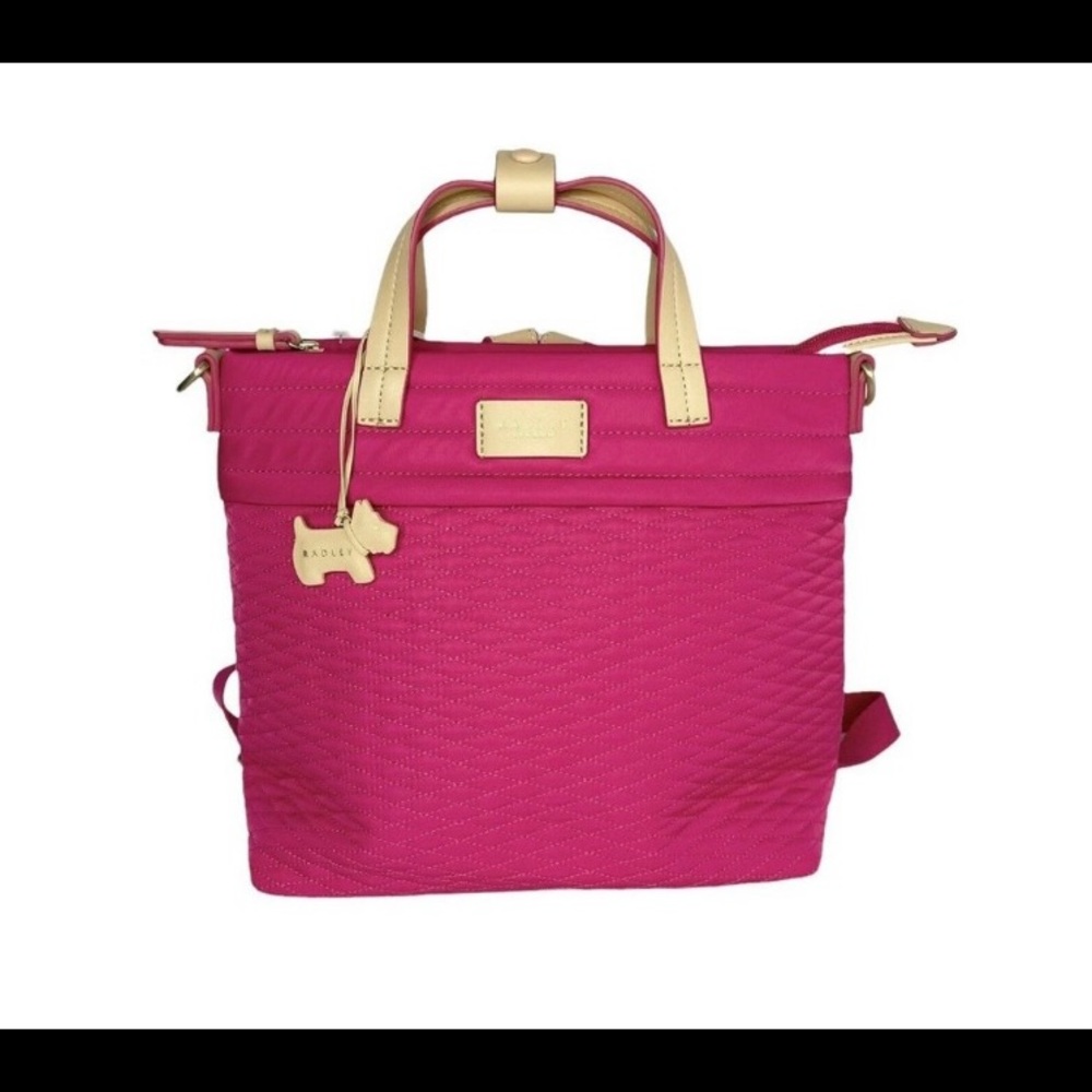 💗RADLEY LONDON Penton Mews Quilted Nylon Backpack/ Handbag Water Resistant